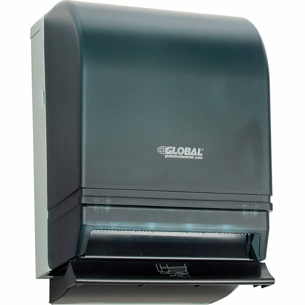 Global Industrial Push Bar Paper Towel Roll Dispenser, Smoke Gray/Beige 641289